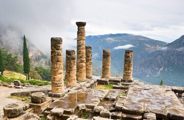 Apollotempel in Delphi, Griechenland