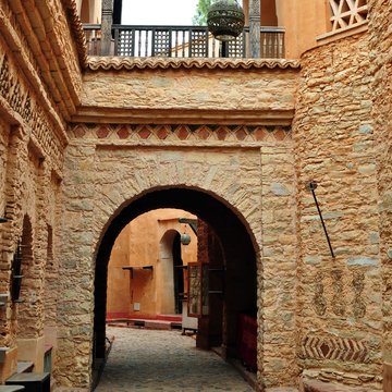 Kleine Gasse in Agadir, Marokko