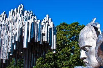 Das Sibelius-Denkmal in Helsinki, Finnland