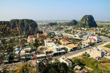 Panorama mit Marble Mountain, Vietnam