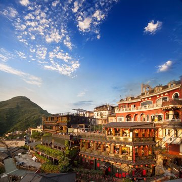 Häuser in Chiufen, Taiwan, China