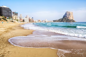 Strand von Calpe, Spanien