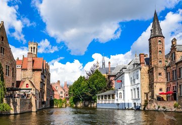 Gracht in Brügge, Belgien