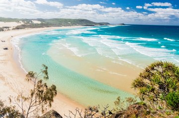 Strand von Fraser Island, Australien