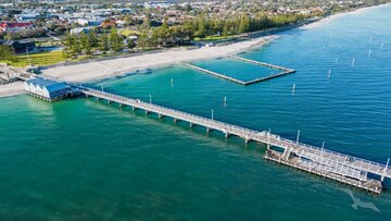 Busselton Jetty aus der Vogelperspektive