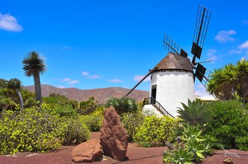 Windmühle auf Fuerteventura, Kanarische Inseln