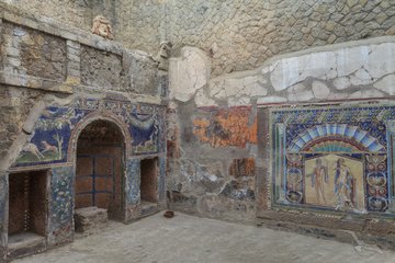 Mosaike im Herculaneum bei Neapel, Italien
