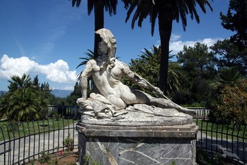 Statue des Achill, Achilleion auf Korfu, Griechenland