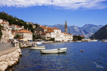Hafen des Städtchens Perast, Montenegro