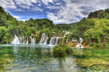 Wasserfälle im Krkr-Nationalpark, Kroatien