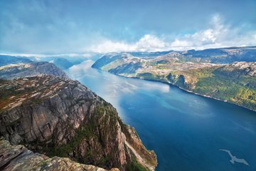 Der weite Lysefjord, Norwegen
