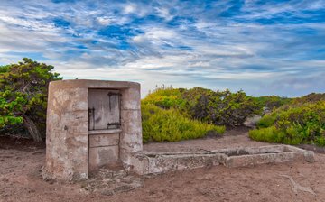 Saline zur Salzgewinnung auf Ibiza, Spanien