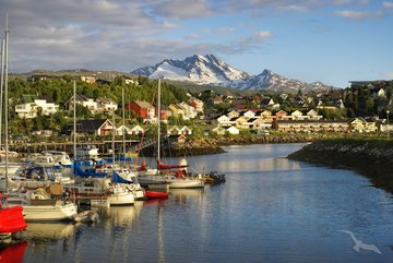 Hafen und Hinterland von Narvik, Norwegen