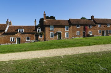 Häuser von Buckler’s Hard, England