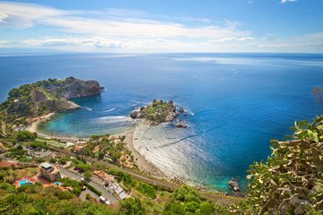 Küste von Taormina in Sizilien, Italien