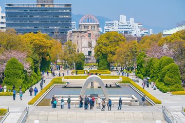 Friedenspark und Friedensdenkmal in Hiroshima, Japan