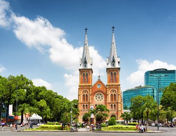 Notre Dame Kirche in Ho Chi Minh, Vietnam