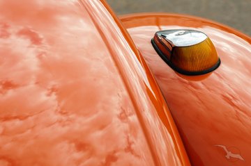 Reflektion auf Oldtimer