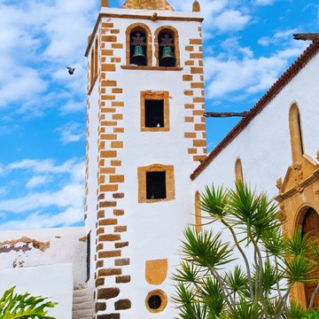 Die Kirche in Betanurica, Fuerteventa, Kanarische Inseln