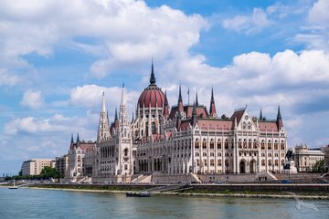 Parlamentsgebäude in Budapest, Ungarn