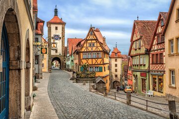 Malerische Altstadt von Rothenburg, Deutschland