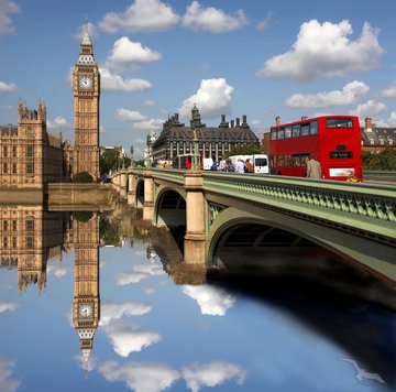 Der Glockenturm Big Ben in London, England