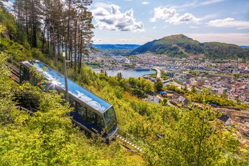 Fløibahn in Bergen, Norwegen