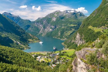 Panorama Geirangerfjord, Norwegen