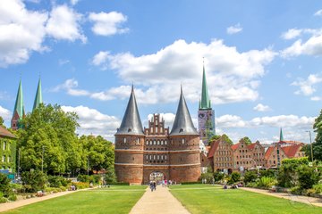 Holstentor in Lübeck, Deutschland