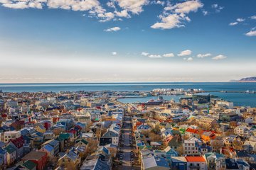 Panorama von Reykjavik, Island
