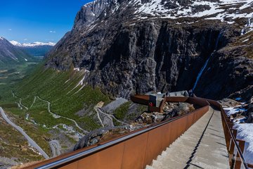 Trolltreppe in der Nähe von Andalsnes, Norwegen