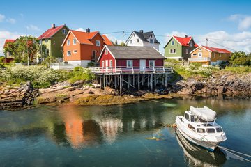Fischerdorf Henningsvær, Norwegen