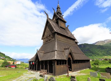 Stabkirche in Hopperstad, Norwegen