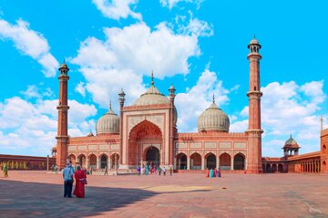 Größte Moschee Jama Masjid in Delhi, Indien