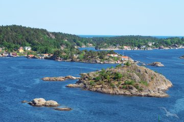 Schärenladschaft vor Kragerø, Norwegen