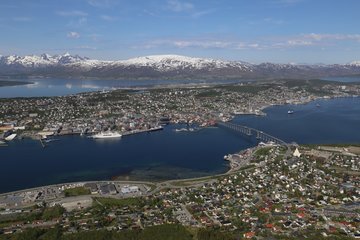 Blick über Tromsø, Norwegen