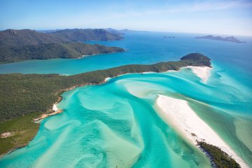 Whitsunday Islands aus der Vogelperspektive, Australien