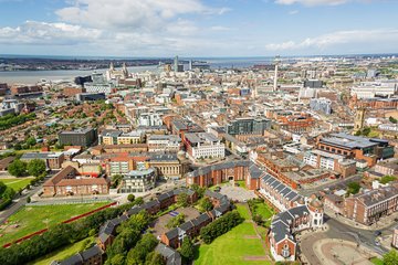 Panorama der Stadt Liverpool, England