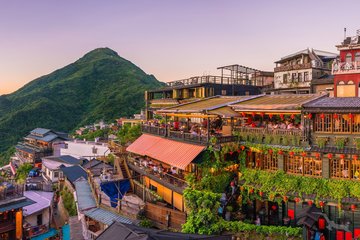 Bergort Jiufen in Neu Taipeh, Taiwan
