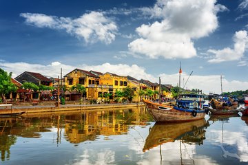 Fluss Hoi An, Vietnam