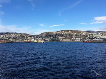 Küste von Harstad, Norwegen