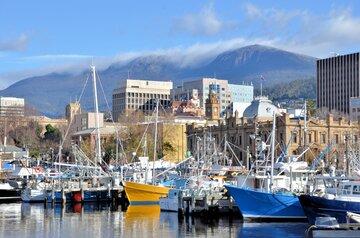 Hafen von Hobart, Australien