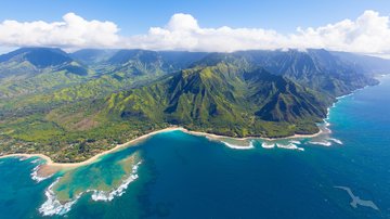 Luftaufnahme von Hawaii, USA