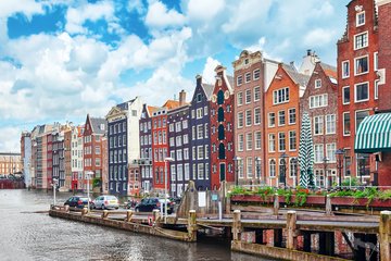 Häuserzeile in Amsterdam, Niederlande