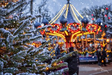 Vergnügungspark Tivoli weihnachtlich geschmückt