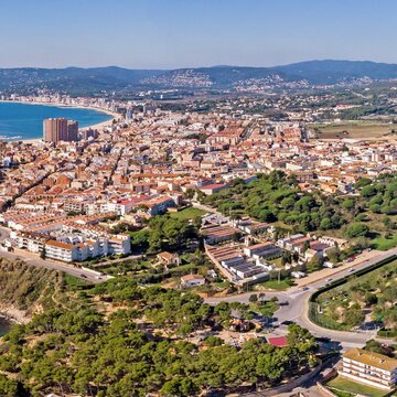 Luftansicht von Palamos, Spanien