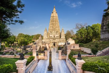 Mahabodhi Tempel in Bodhgaya, Indien