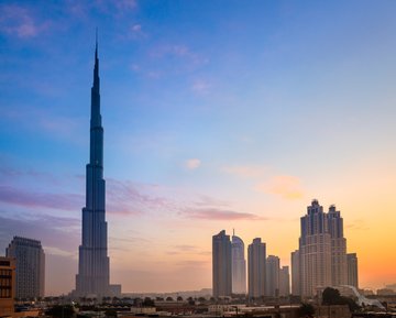 Der Burj Khalifa in Dubai, Vereinigte Arabische Emirate