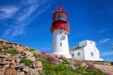 Leuchtturm in Lindesnes, Norwegen