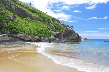 Strand auf Ilhabela, Brasilien